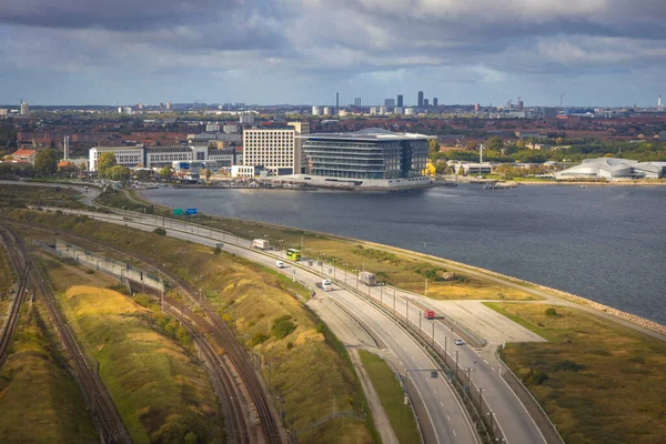 Вигляд Повітря Місто Копенгаген Данія — стокове фото