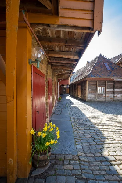 Bryggen Parte Molto Antica Bergen Norvegia — Foto Stock