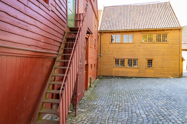 Bryggen Parte Molto Antica Bergen Norvegia — Foto Stock