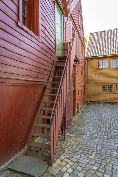 Bryggen Parte Molto Antica Bergen Norvegia — Foto Stock