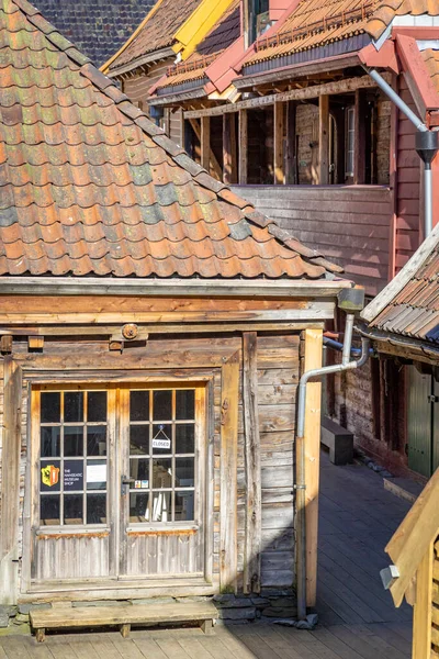 Bryggen Het Zeer Oude Deel Van Bergen Noorwegen — Stockfoto