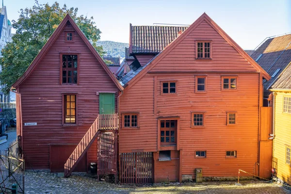 Bryggen Parte Molto Antica Bergen Norvegia — Foto Stock