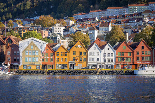 Bryggen - the very old part of Bergen in Norway