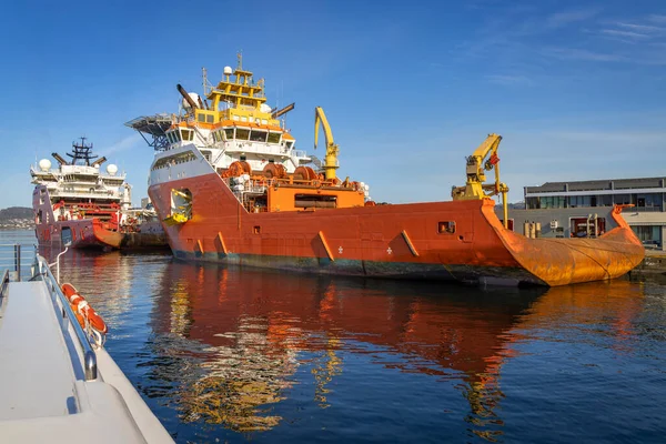 Prachtige Stad Bergen Met Uitzicht Haven Noorwegen — Stockfoto