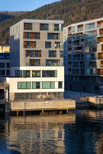 Чудове Місто Берген Краєвидом Гавань Норвегії — стокове фото