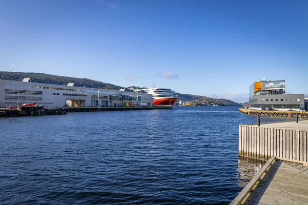 Maravillosa Ciudad Bergen Con Vista Puerto Noruega —  Fotos de Stock