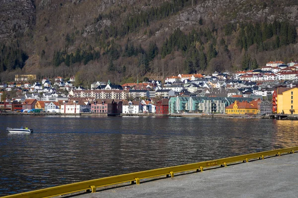 Meravigliosa Città Bergen Con Vista Sul Porto Norvegia — Foto Stock