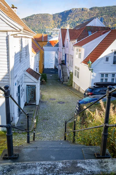 ノルウェーのベルゲンの旧市街は — ストック写真