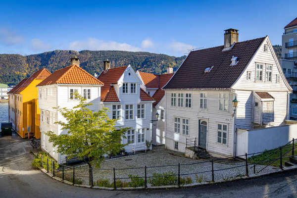 the old town of the city Bergen in Norway