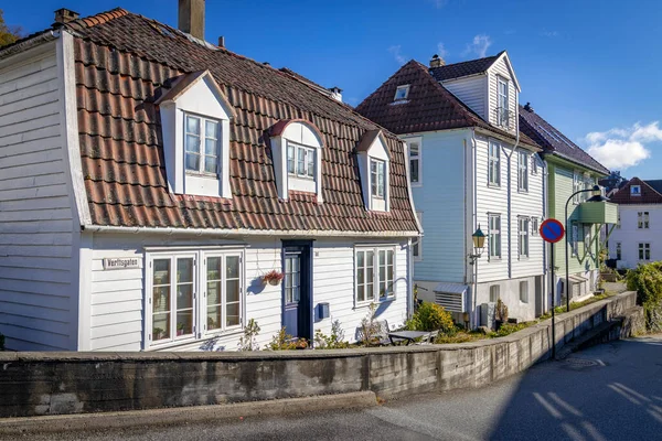 Old Town City Bergen Norway — Foto Stock