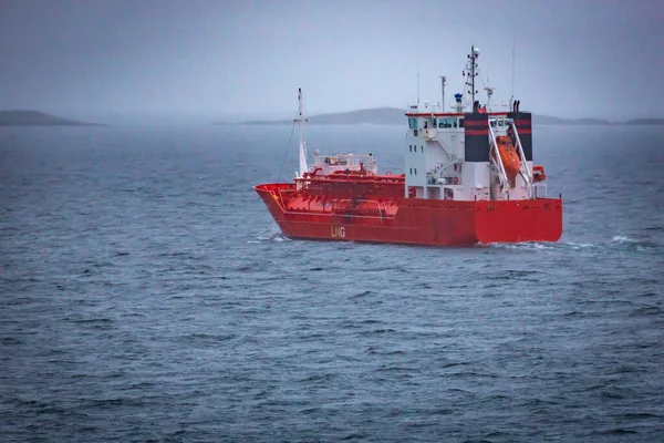 Lng Transportschip Haven — Stockfoto