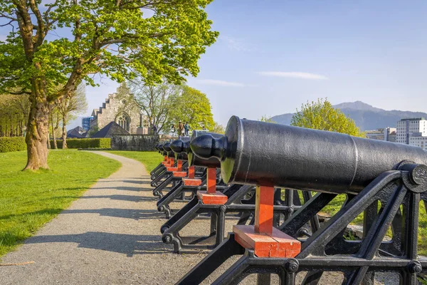 Deze Foto Toont Details Van Het Oude Bergens Festning Bergen — Stockfoto