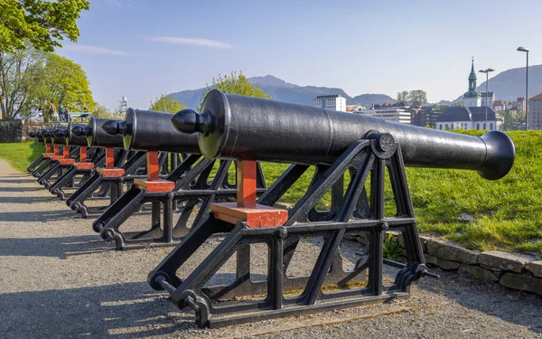 Deze Foto Toont Details Van Het Oude Bergens Festning Bergen — Stockfoto