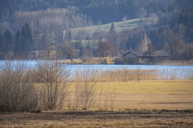 Avusturya 'nın Oberoesterreich kentindeki Irrsee' de harika bir dinlenme yeri.