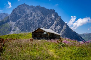 a place to have a rest at the lake Luenersee in Vorarlberg, Austria