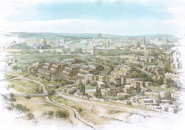 Jerusalem landscape — Stock Photo, Image