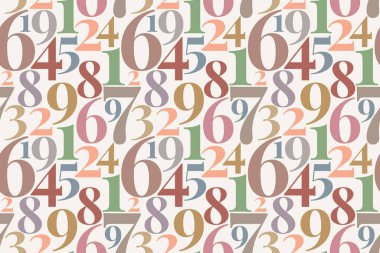 Sayılarla kusursuz tekrarlanan desen