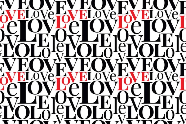 Αδιάλειπτη Μοτίβο Γράμματα Αγάπης Εικονογράφηση Διανύσματος — Διανυσματικό Αρχείο