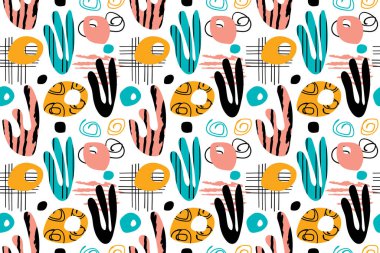 Kusursuz soyut desen. vektör illüstrasyonu