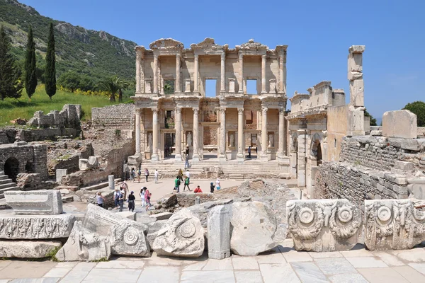 Biblioteca Celsus en Éfeso — Foto de Stock