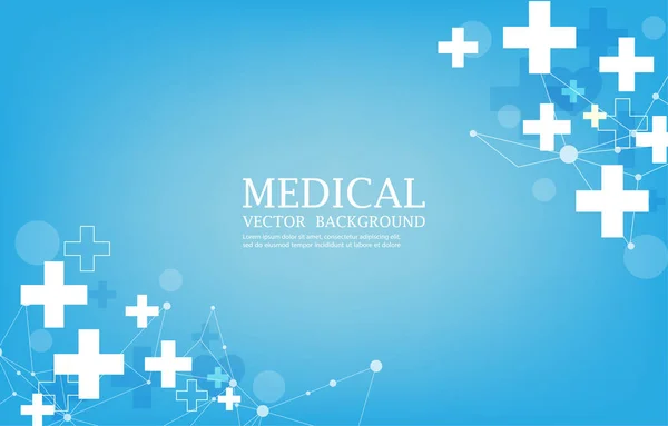 Abstrakt Medicinsk Modern Blå Tapet Vektor Design — Stock vektor