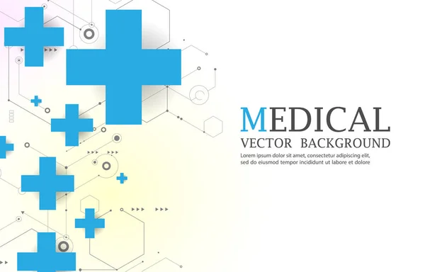 Technologie Medizinischer Weißer Hintergrund — Stockvektor