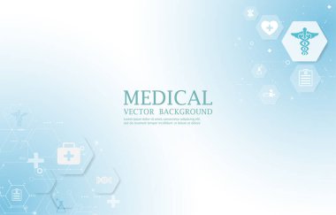 Sağlık ve bilim tıbbi vektörü modern altyapı