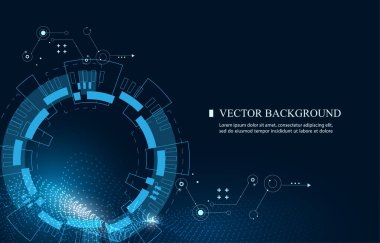 Vektör soyut teknoloji mühendisliği görüntüsü.