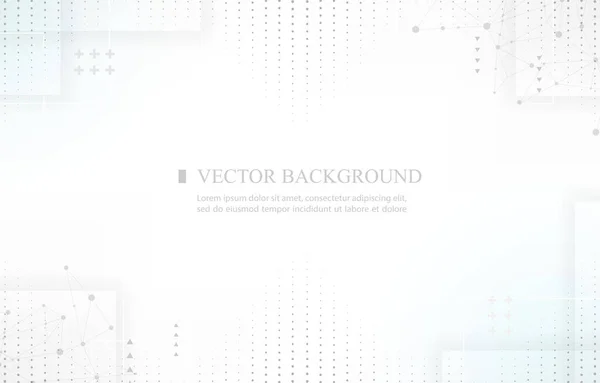 Ilustración Futurista Abstracta Fondo Geométrico Blanco — Vector de stock