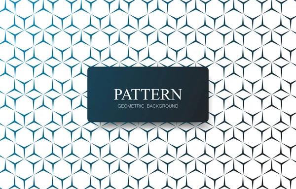 Geometric Vector Hexagon Shape Pattern Background — Stock Vector