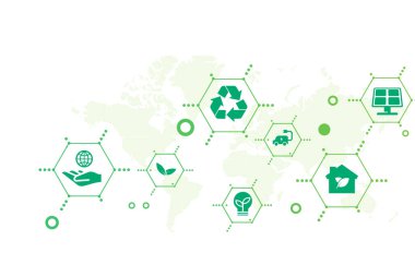 Küresel vektör koruması. Koruma kavramı. Temiz enerji.