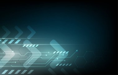 Vektör arkaplan teknolojisi ok internet hız kavramı