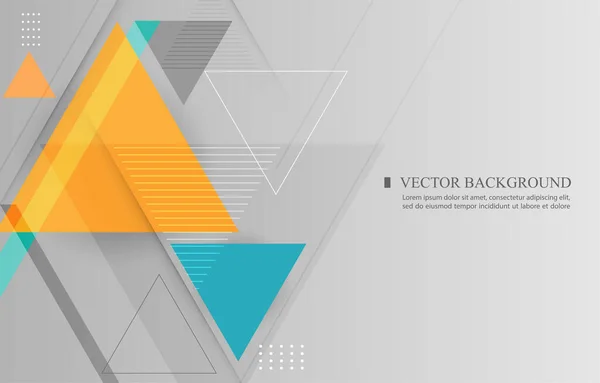 Abstract Futuristic Vector Geometric Triangles Shape Wallpaper — Stock vektor