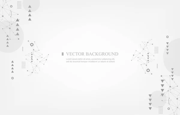 Abstract White Vector Background Futuristic Arrow Polygon Concept — Image vectorielle