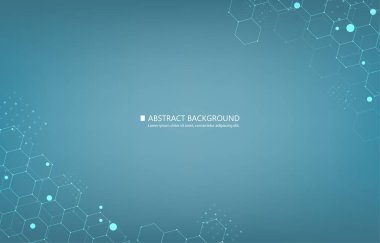 : Abstract technology geoemtric hexagon network.technolgy medical wallpaper