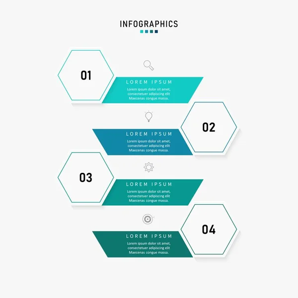 Modèle Conception Étiquettes Vectorielles Infographiques Avec Icônes Options Étapes Peut — Image vectorielle