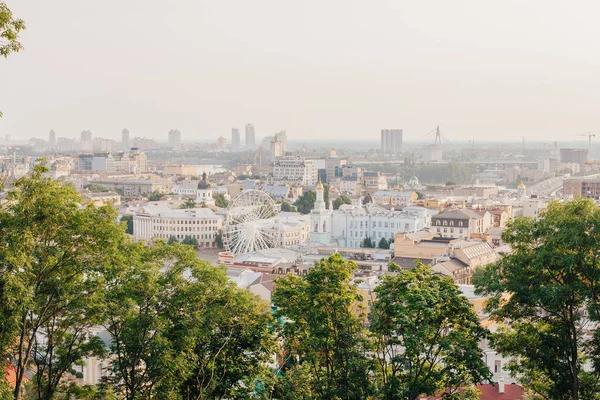 Panorama Vista Kiev Ucrânia Imagens De Bancos De Imagens