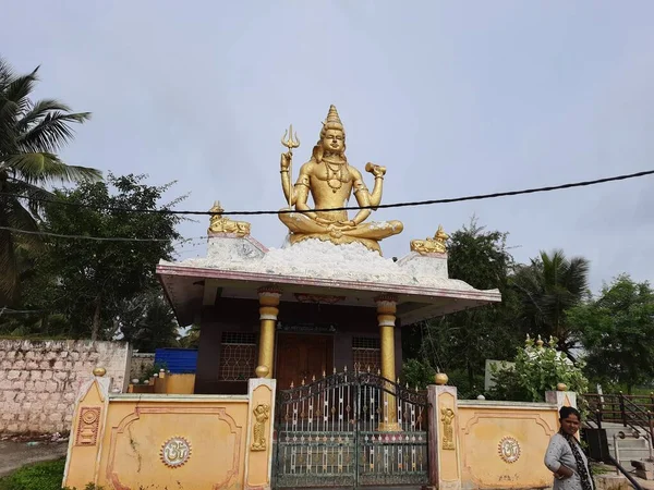 Channapatna Karnataka India Aug 2021 Primer Plano Del Hermoso Templo — Foto de Stock