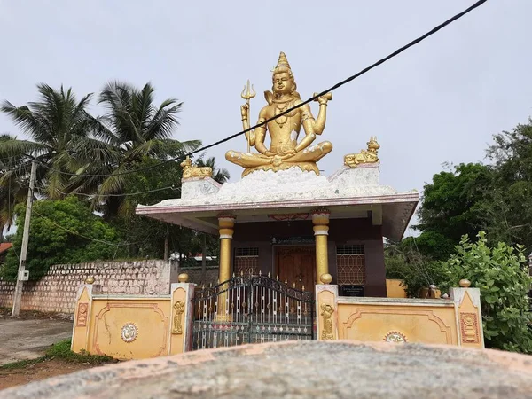 Channapatna Karnataka India Aug 2021 Primer Plano Del Hermoso Templo — Foto de Stock