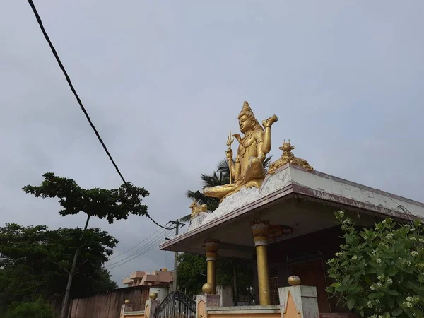 Channapatna Karnataka India Aug 2021 Closeup Beautiful Old Sri Arkeshwara — Stock Photo, Image