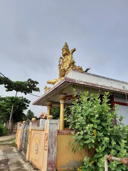 Channapatna Karataka India Aug 2021 Closeup Beautiful Old Sri Arkeshwara — 스톡 사진