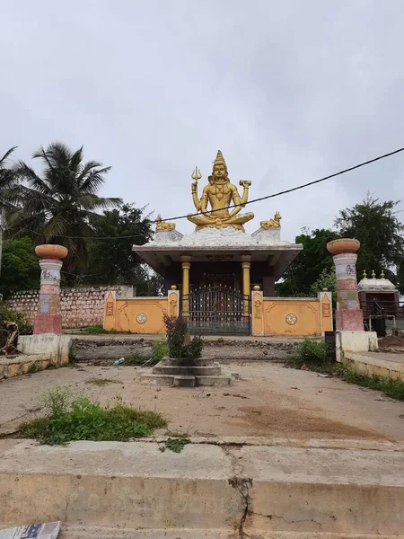 Channapatna Karnataka Inde Août 2021 Gros Plan Magnifique Temple Sri — Photo