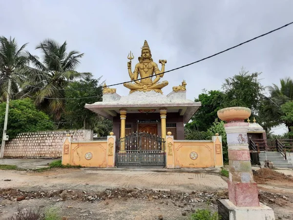 Channapatna Karnataka Inde Août 2021 Gros Plan Magnifique Temple Sri — Photo