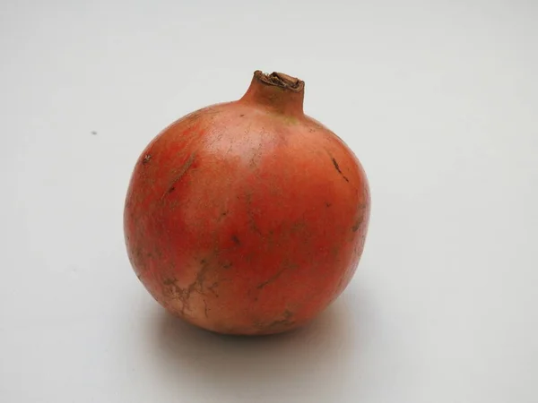 Closeup Indian Single Group Pomegranate Fruit Isolated White Background — Foto Stock