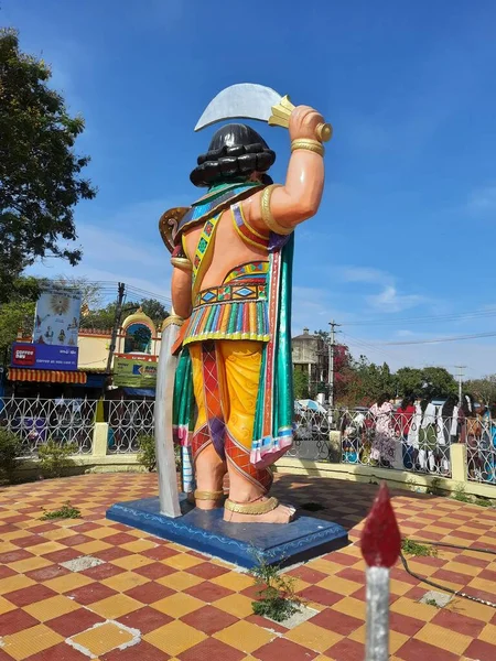 Mysore Karnataka India Feb 2022 Κλείσιμο Όμορφου Αγάλματος Της Εισόδου — Φωτογραφία Αρχείου