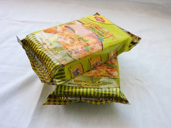 Bangalore Karnataka India Feb 2022 Closeup Bikaji Chowpati Bhelpuri Pack — Stock Photo, Image