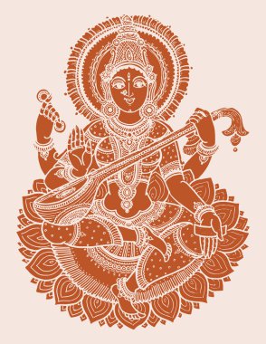 Lord Ganesha, Shiva Parvati, Lakshmi, Saraswati ve Radha Krisha gibi ünlü Hindu tanrıları çizmek veya çizmek.