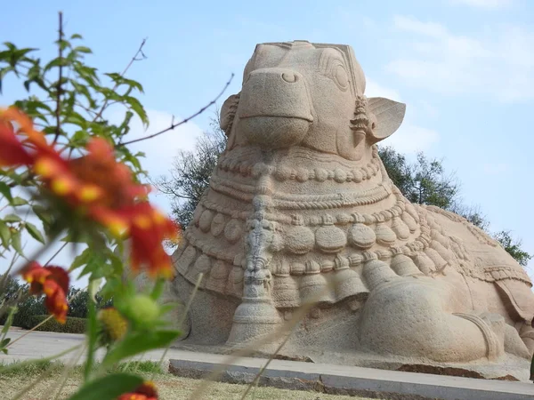 Крупный План Красивого Индуистского Храма Вирабадра Расположенного Лепакши Штат Андхра — стоковое фото