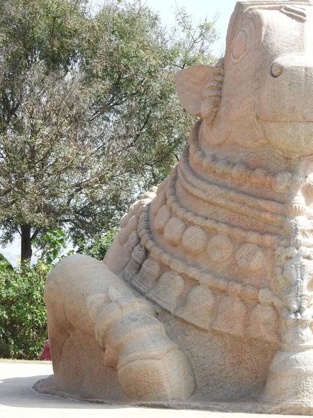Närbild Vackra Veerabhadra Hindu Tempel Ligger Lepakshi Delstaten Andhra Pradesh — Stockfoto