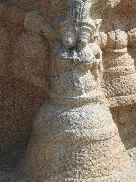 Close Belo Templo Hindu Veerabhadra Localizado Lepakshi Estado Indiano Andhra — Fotografia de Stock